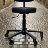 stool with backrest black snake