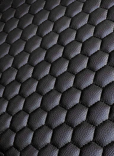 black hexagons